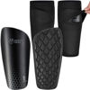 Picture of Soccer Shin Guards for Men incl. Sleeves with Optimized Insert Pocket - Protective Soccer Equipment for Kids Adults (Black L)