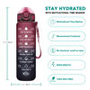 Picture of Enerbone 32 oz Drinking Water Bottle with Times to Drink and Straw, Motivational with Carrying Strap, Leakproof BPA & Toxic Free, Ensure You Drink Enough Water for Fitness Gym Outdoor