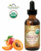 Picture of US Organic Apricot Kernel Oil, USDA Certified Organic,100% Pure & Natural, Cold Pressed Virgin, Unrefined in Amber Glass Bottle w/Glass Eyedropper for Easy Application (2 oz (Small))