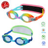 Picture of RUIGAO 2PK Kids Goggles 3-6, Toddler Swim Goggles No Hair Pull,Rainbow Shark Goggles for Kids