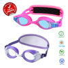 Picture of RUIGAO 2PK Toddler Goggles 2/3/4/5/6 Yr old, Toddler Goggles No Hair Pull, Unicorn Rainbow Swimming Goggles Girl