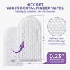 Picture of HICC PET Wider Teeth Cleaning Wipes for Dogs & Cats, Remove Bad Breath by Removing Plaque and Tartar Buildup No-Rinse Dog Finger Toothbrush, Disposable Gentle Cleaning & Gum Care Pet Wipes, 50 Counts