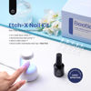 Picture of Beetles Gel Nail Kit Easy Nail Extension Set 504Pcs Pre Filed Half Matte Short Coffin Gel Nail Tips with 5 in 1 Multipurpose Glue Gel Base Uv Led Nail Lamp No Wipe Base Coat Soak Off Long-Lasting