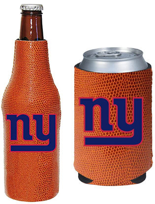 Picture of Football Can & Bottle Holder Insulator Beverage Huggie Cooler (New York (Pigskin) Giants)