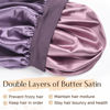 Picture of YANIBEST Silk Bonnet for Sleeping Women Double Layer Satin Lined Hair Bonnets for Sleeping Soft Elastic Band Silk Sleep Cap for Curly Natural Hair