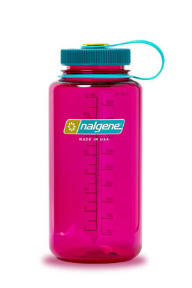 Picture of Nalgene Sustain Tritan BPA-Free Water Bottle Made with Material Derived from 50% Plastic Waste, 32 OZ, Wide Mouth, Eggplant