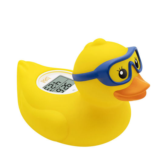 Picture of b&h Baby Bath Thermometer and Room Thermometer - Upgraded Sensor, The Infant Tub Water Temperature Thermometer Floating Toy Safety Products (Diving-Goggles Duck)