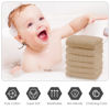 Picture of Cute Castle 12 Pack Muslin Baby Washcloths - Large 12'' by 12'' - Ultra Soft 100% Cotton - Super Absorbent Burp Cloths for Unisex, Boy, Girl -Brown