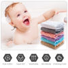 Picture of Cute Castle 12 Pack Muslin Baby Washcloths - Large 12'' by 12'' - Ultra Soft 100% Cotton - Super Absorbent Burp Cloths for Unisex, Boy, Girl -Multicolor