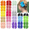 Picture of Babymatch 40pcs Pinwheel Hair Bows 4 inch Big Large with Metal Clips (20 colors x 2)