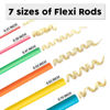 Picture of xnicx 42 pcs 7" Flexi Rods,Hair Curlers Rollers Flexible Curling Rods,Heatless Bendy Foam Hair Curls for Long,Medium,Short Hair to Sleep in,with Hair Dryer Bonnet for Quick Shaping(Black)