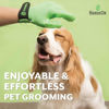 Picture of H HANDSON Pet Grooming Gloves - Patented #1 Ranked, Award Winning Shedding, Bathing, & Hair Remover Gloves - Gentle Brush for Cats, Dogs, and Horses (Grey, X-Large)