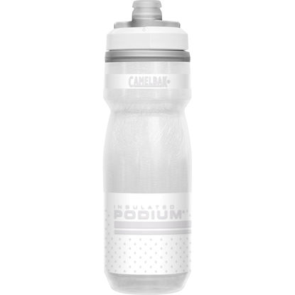 Picture of CamelBak Podium Chill Insulated Bike Water Bottle - Easy Squeeze Bottle - Fits Most Bike Cages - 21oz, Reflective Ghost