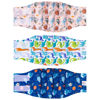 Picture of CuteBone Dog Diapers Male Washable Belly Band for Male Dogs Wraps 4pcs a Pack DM42M