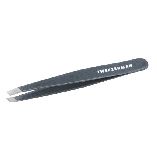 Picture of Tweezerman Stainless Steel Slant Tweezer - Eyebrow Tweezers for Women and Men (Blue Stone)