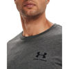 Picture of Under Armour Men's Sportstyle Left Chest Short-Sleeve T-Shirt , Charcoal Medium Heat (019)/Black , 3X-Large