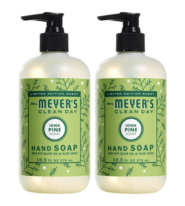 Picture of Mrs. Meyer's Liquid Hand Soap, Cruelty Free and Biodegradable Formula, Iowa Pine Scent, 12.5 oz (Pack of 2)