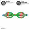 Picture of TYR Youth Tie Dye Swimple Goggles, Green/Orange , 7.5 x 2.5 x 2 inches