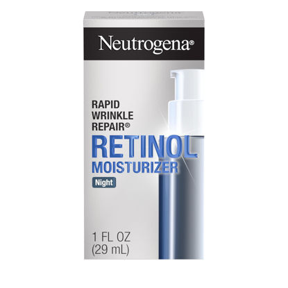 Picture of Neutrogena Retinol Face Moisturizer Cream, Rapid Wrinkle Repair, Anti-Wrinkle Night Moisturizer Cream, Anti-Wrinkle Face & Neck Cream Moisturizer with Hyaluronic Acid & Retinol, Paraben-Free, 1 fl. oz