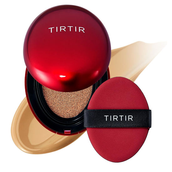 Picture of TIRTIR Mask Fit Red Cushion Foundation | Japan's No.1 Choice for Glass skin, Long-Lasting, Lightweight, Buildable Coverage, Semi-Matte (29N Natural Beige, 0.63 Fl Oz (Pack of 1))