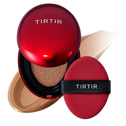 Picture of TIRTIR Mask Fit Red Cushion Foundation | Japan's No.1 Choice for Glass skin, Long-Lasting, Lightweight, Buildable Coverage, Semi-Matte (37C Almond, 0.63 Fl Oz (Pack of 1))