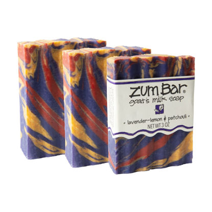 Picture of Zum Bar Goat's Milk Soap - Lavender-Lemon & Patchouli - 3 oz - 3 Pack