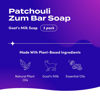 Picture of Zum Bar Goat's Milk Soap - Patchouli - 3 oz (3 Pack)