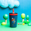 Picture of Zak Designs The Super Mario Bros. Movie Kelso Toddler Cups For Travel or At Home, 12oz Vacuum Insulated Stainless Steel Sippy Cup With Leak-Proof Design is Perfect For Kids (Mario)