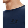 Picture of Under Armour mens Sportstyle Left Chest Short-Sleeve T-Shirt , Academy Blue (408)/Black , Large Tall