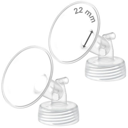 Picture of Maymom Pump Part Compatible with Spectra S1,S2 Spectra 9 Plus Breastpump; Incl Wide Mouth Flange (Two flange-22mm. Flange) Not Original Spectra Flange; Not Spectra Baby USA Parts