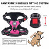 Picture of PoyPet No Pull Dog Harness, No Choke Front Lead Dog Reflective Harness, Adjustable Soft Padded Pet Vest with Easy Control Handle for Small to Large Dogs(Pink,S)