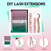 Picture of VAVALASH DIY Lash Extension Kit Individual Cluster Lashes Kit with 280 PCS 10-16mm Mix Lash Clusters Lash Bond and Seal, Lash Remover, Lash Applicator for DIY Eyelash Extensions at Home（Kit-20D+30D）