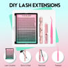 Picture of VAVALASH DIY Lash Extension Kit Individual Cluster Lashes Kit with 280 PCS 10-16mm Mix Lash Clusters Lash Bond and Seal, Lash Remover, Lash Applicator for DIY Eyelash Extensions at Home（Kit-10D+20D）