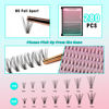 Picture of VAVALASH DIY Lash Extension Kit Individual Cluster Lashes Kit with 280 PCS 10-16mm Mix Lash Clusters Lash Bond and Seal, Lash Remover, Lash Applicator for DIY Eyelash Extensions at Home（Kit-10D+20D）