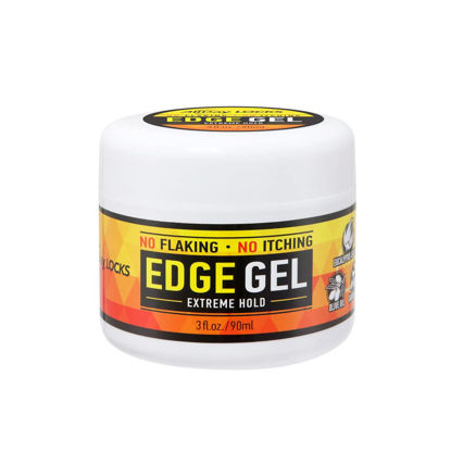 Picture of AllDay Locks Edge Gel | Extreme Hold Edge Control Gel | No Flaking, Itching, or Split Ends | Long Lasting Style for Braids, Locks, Twists, Cornrows | 3 oz