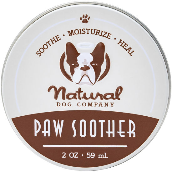 Picture of Natural Dog Company Paw Soother Balm, 2 oz. Tin, Dog Paw Cream and Lotion, Moisturizes & Soothes Irritated Paws & Elbows, Protects from Cracks & Wounds