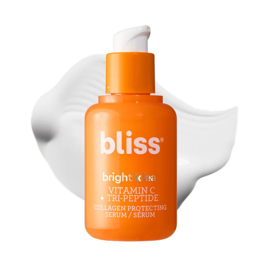 Picture of Bliss Bright Idea Vitamin C + Tri-Peptide Collagen Brightening Face Skincare Serum - Anti Aging, Reduces Dark Spots, Boosts Skin Elasticity - Clean - Vegan & Cruelty-Free - 1 Fl Oz