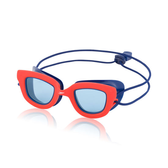 Picture of Speedo Unisex-Child Swim Goggles Sunny G Ages 3-8, Speedo Red/Cobalt