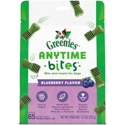 Picture of GREENIES ANYTIME BITES Dog Treats, Blueberry Flavor, 10.3 oz. bag