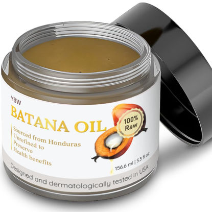 Picture of Dr. Sebi 100% Natural, Unrefined and Organic Batana Oil from Honduras for Hair Growth - Enhances Hair Thickness, Prevents Loss for Men & Women