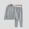 Picture of Women Hoodies Tracksuit Long Sleeve Sweatshirts Jogger Pant,Sweatsuit with Pockets-Long Sleeve Pullover Sweatshirt Jogger Pants Sweatsuit Women-01 Grey,X-Large