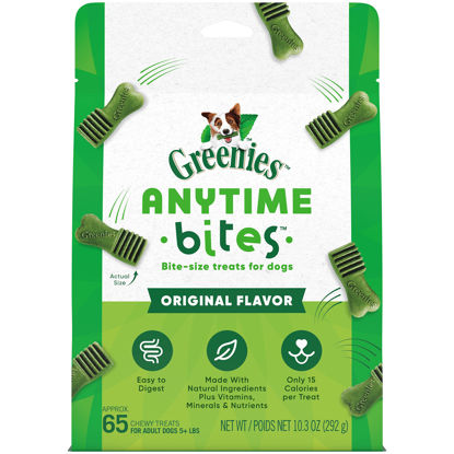 Picture of GREENIES ANYTIME BITES Dog Treats, Original Flavor, 10.3 oz. bag