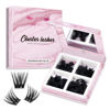 Picture of Lash Clusters 180 Pcs Cluster Lashes DIY Individual Lashes Fluffy Cluster Eyelash Extension Eyelash and Mirror 2 in 1 Easy to Apply at home Lashes (Adore,D-10-16mix)