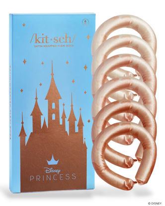 Picture of Disney x Kitsch Heatless Flexi Rods - 6 pcs Satin No Heat Hair Curlers for Blowout Curls and Short Hair