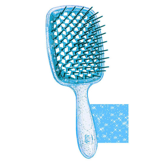 Picture of Wet & Dry Vented Detangling Hair Brush, Wathet Blue