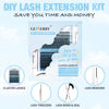 Picture of DIY Lash Extension Kit GEMERRY Lash Clusters Kit with Lash Clusters 15-20mm Mix D Curl 10ml Lash Bond and Seal Eyelash Glue Remover and Lash Tweezers for Beginner DIY at Home Eyelash Extension Kit