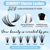 Picture of DIY Lash Extension Kit GEMERRY Lash Clusters Kit with Lash Clusters 15-20mm Mix D Curl 10ml Lash Bond and Seal Eyelash Glue Remover and Lash Tweezers for Beginner DIY at Home Eyelash Extension Kit