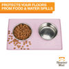 Picture of Neater Pet Brands Neater Mat - Waterproof Silicone Pet Bowls Mat - Protect Floors from Food & Water (Light Pink, 19" x 12" Silicone)