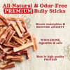 Picture of Natural Farm Odor-Free Bully Sticks (2-4”, 8oz) All-Natural Long-Lasting Chews, 100% Beef Pizzle, Grass-Fed, Grain-Free, Hormone-Free, Protein for Muscle Development & Energy, Perfect for Small Dogs