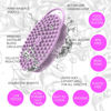 Picture of Avilana Exfoliating Silicone Body Scrubber Shower Brush- Hygienic Shower Loofah Sponge Alternative for Deep Clean & Soft Skin - Silicone Body Brush and Silver Infused Silicone Body Brush